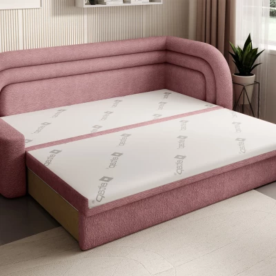Schlafsofa 86x199 SLUROX - rosa, rechts