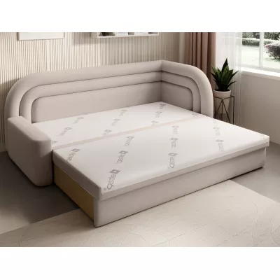 Schlafsofa 86x199 SLUROX - beige, rechts