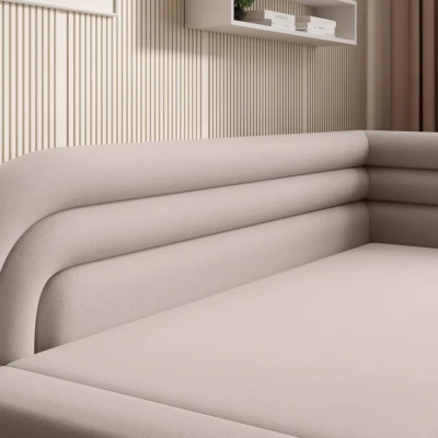 Schlafsofa 86x199 SLUROX - beige, rechts