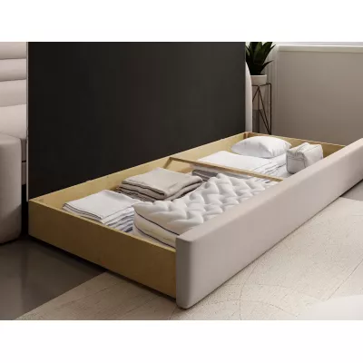 Schlafsofa 86x199 SLUROX - beige, rechts