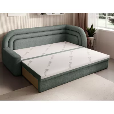 Schlafsofa 86x199 SLUROX - grün, rechts