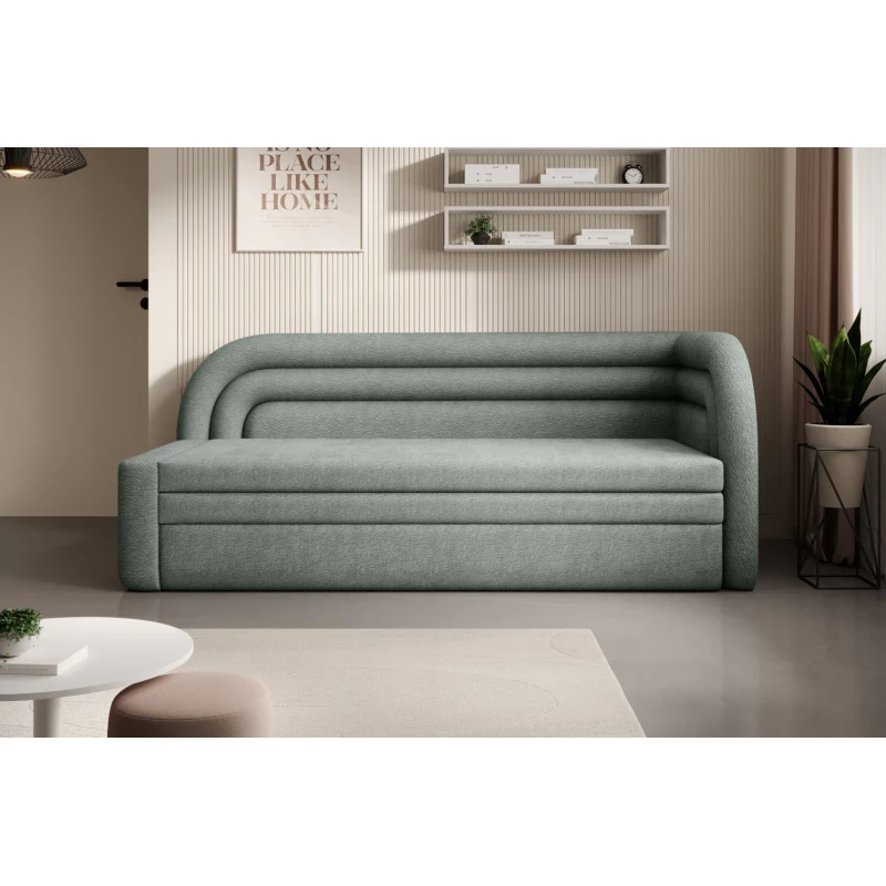 Schlafsofa 86x199 SLUROX - grün, rechts