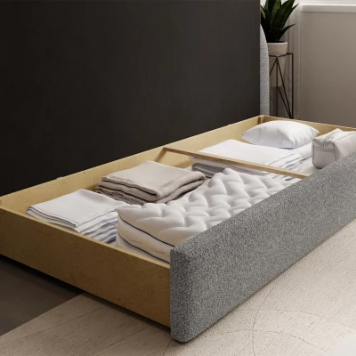Schlafsofa 86x199 SLUROX - grau, rechts