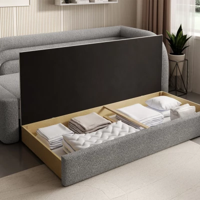 Schlafsofa 86x199 SLUROX - grau, rechts