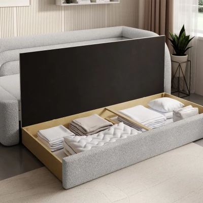 Schlafsofa 86x199 SLUROX - weiß, rechts