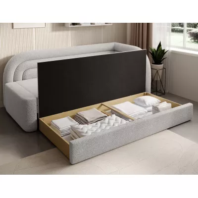Schlafsofa 86x199 SLUROX - weiß, rechts