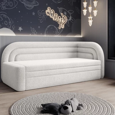 Schlafsofa 86x199 SLUROX - weiß, rechts