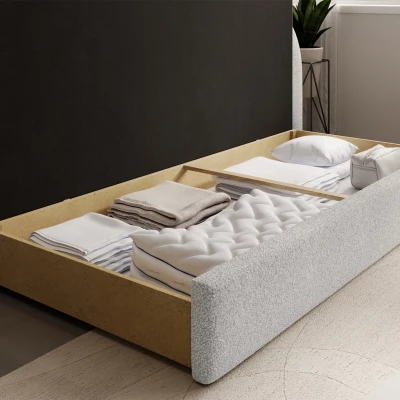 Schlafsofa 86x199 SLUROX - weiß, rechts
