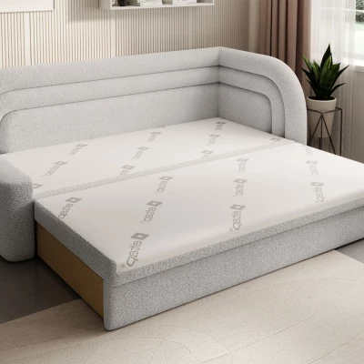 Schlafsofa 86x199 SLUROX - weiß, rechts