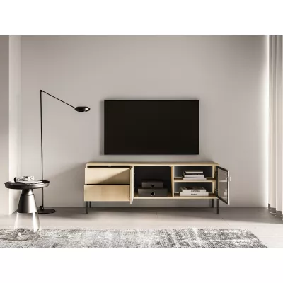 TV-Glasständer CALLISTA – Eiche