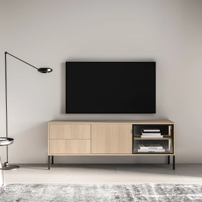TV-Glasständer CALLISTA – Eiche