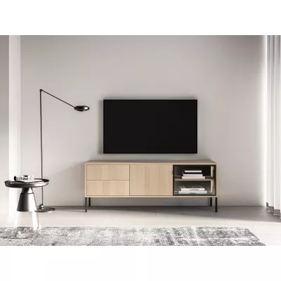 TV-Glasständer CALLISTA – Eiche
