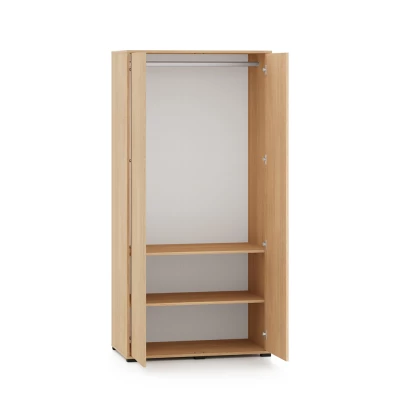 Kleiderschrank 92 cm INDIGO - Eiche