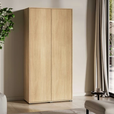 Kleiderschrank 92 cm INDIGO - Eiche