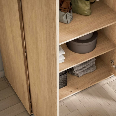 Kleiderschrank 92 cm INDIGO - Eiche