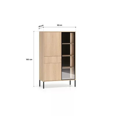 Glasvitrine CALLISTA - Eiche
