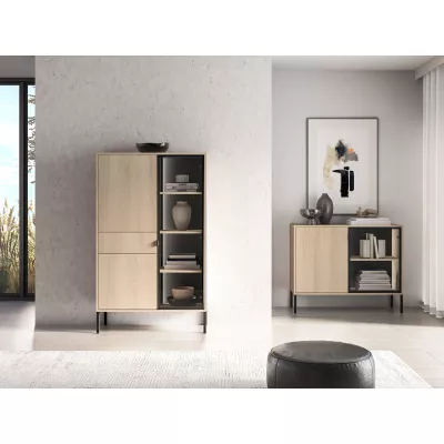 Glasvitrine CALLISTA - Eiche