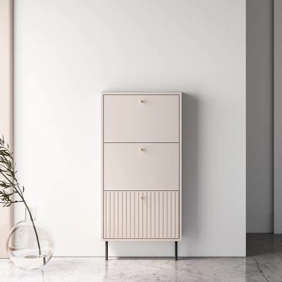Dreitüriger Schuhschrank FAREL - Kaschmir