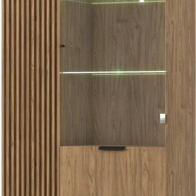 Glasvitrine ISADORA – handgefertigte Eiche