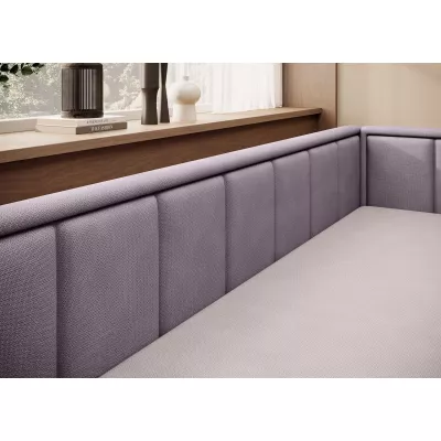 Schlafsofa mit Stauraum 75x200 SLORA - rosa / helllila, echtes Design
