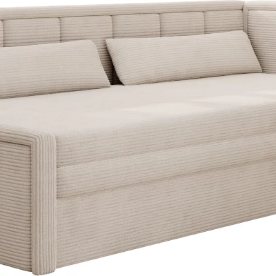 Schlafsofa mit Stauraum 75x200 SLORA - hellbeige, echtes Design