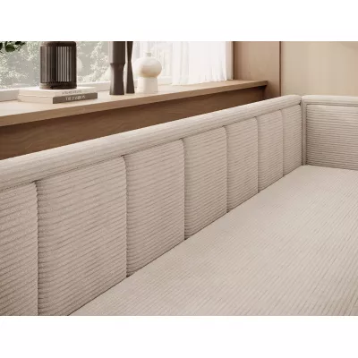 Schlafsofa mit Stauraum 75x200 SLORA - hellbeige, echtes Design