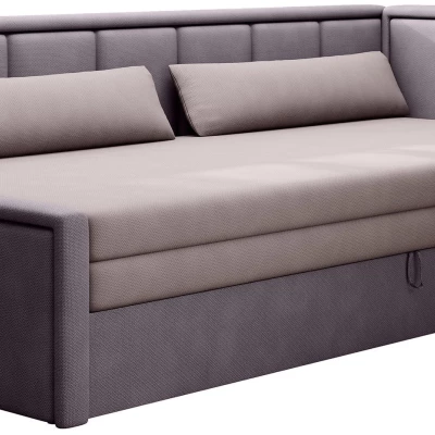 Schlafsofa mit Stauraum 75x200 SLORA - rosa / helllila, echtes Design