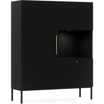 Niedriges Displaygehäuse CYPBELINE - schwarz