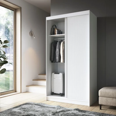 Kleiderschrank mit Schiebetüren 120 cm SELIORA - weiß