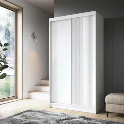 Kleiderschrank mit Schiebetüren 120 cm SELIORA - weiß