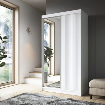 Spiegelschrank mit Schiebetüren 120 cm SELIORA - weiß