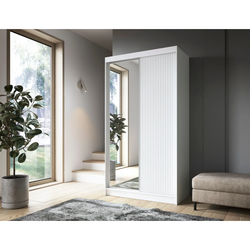Spiegelschrank mit Schiebetüren 120 cm SELIORA - weiß