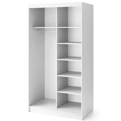 Spiegelschrank mit Schiebetüren 120 cm SELIORA - weiß