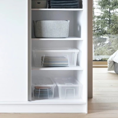 Kleiderschrank mit Schiebetüren 180 cm SELIORA - weiß