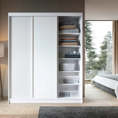 Kleiderschrank mit Schiebetüren 180 cm SELIORA - weiß