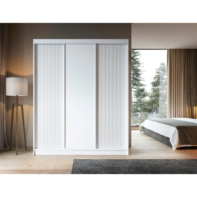 Kleiderschrank mit Schiebetüren 180 cm SELIORA - weiß