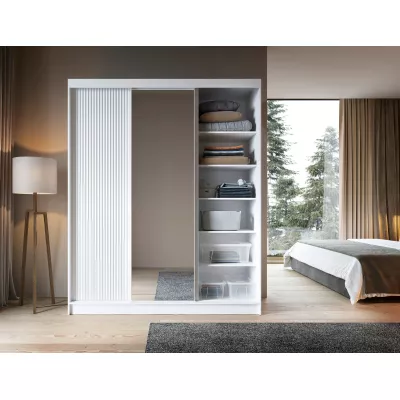 Spiegelschrank mit Schiebetüren, 180 cm, SELIORA – weiß