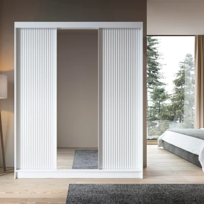 Spiegelschrank mit Schiebetüren, 180 cm, SELIORA – weiß
