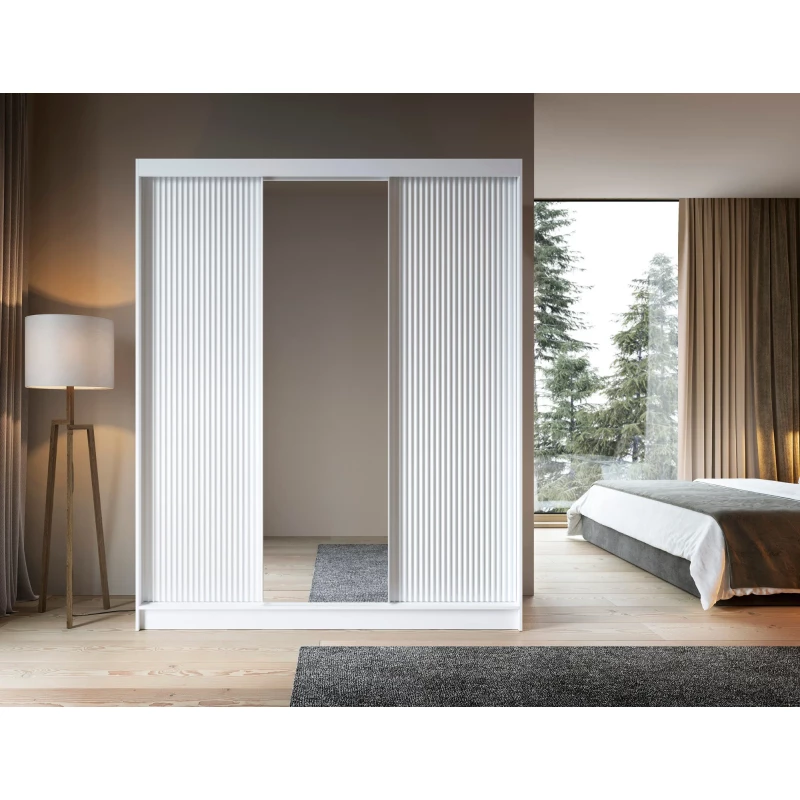 Spiegelschrank mit Schiebetüren, 180 cm, SELIORA – weiß