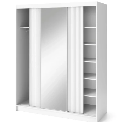 Spiegelschrank mit Schiebetüren, 180 cm, SELIORA – weiß