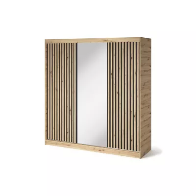 Kleiderschrank mit Schiebetüren 180 cm ZORIANA - Eichenholz