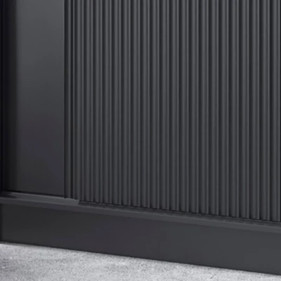 Kleiderschrank mit Schiebetüren 120 cm CALYPTRA - schwarz