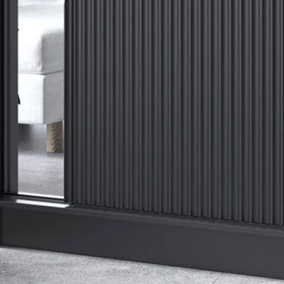 Spiegelschrank mit Schiebetüren 120 cm CALYPTRA - schwarz