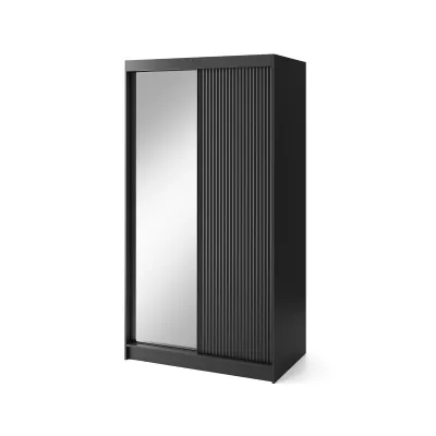 Spiegelschrank mit Schiebetüren 120 cm CALYPTRA - schwarz
