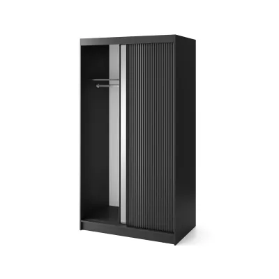 Spiegelschrank mit Schiebetüren 120 cm CALYPTRA - schwarz