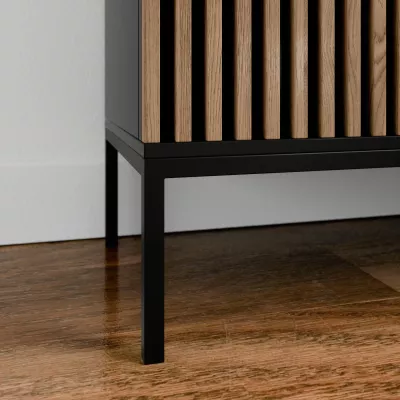 Kombinierte Kommode PHAEDRA – Schwarz / Eiche Artisan