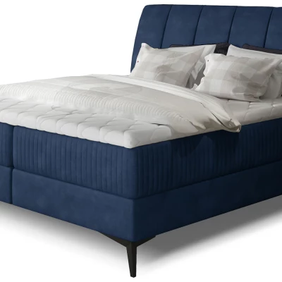 Kontinentales Bett mit Stauraum 180x200 MODRIVA - hellblau