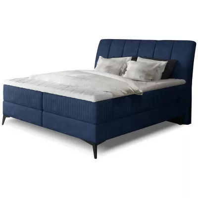 Kontinentales Bett mit Stauraum 180x200 MODRIVA - hellblau