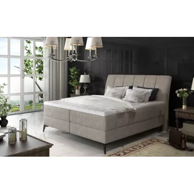 Kontinentales Bett mit Stauraum 180x200 MODRIVA - beige