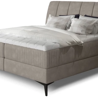 Kontinentales Bett mit Stauraum 180x200 MODRIVA - beige